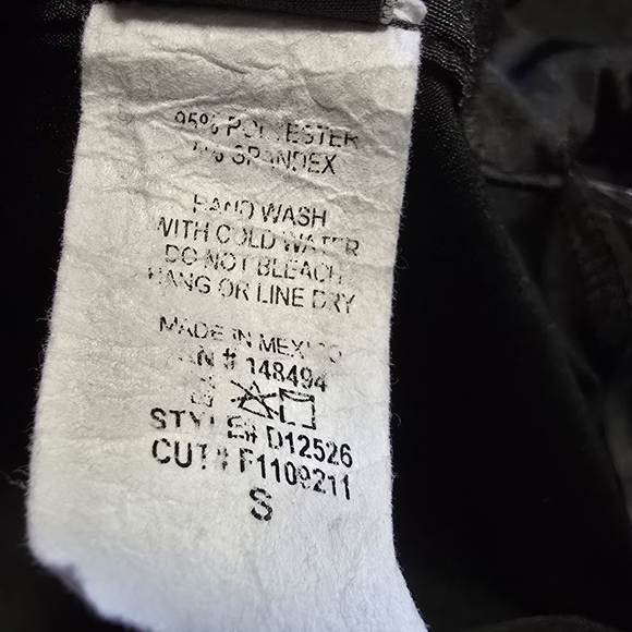 Windsor Dress Womens Small Black Ruched Button Front Bodycon Mini Long Sleeve - Picture 8 of 8